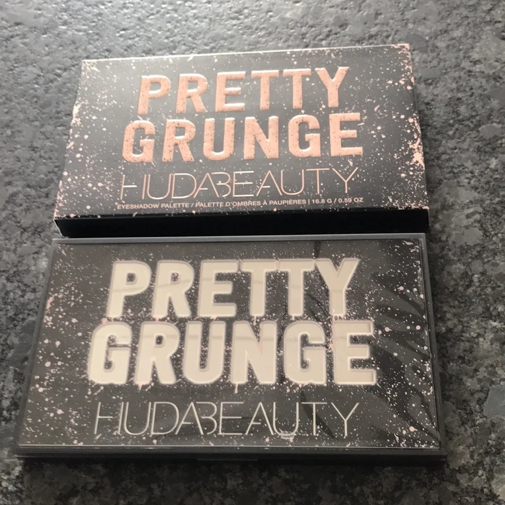 Huda Pretty Grunge Eyeshadow Palette shades every day & night glam-grunge hot af